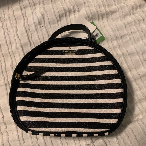 NWT Kate Spade Hawthorne Lane Glitter Makeup Case - Picture 1 of 2